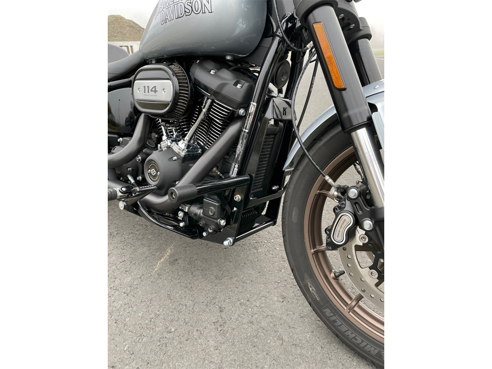 Kodlin Front Engine Guard Crash Bar Black Fits Softail 2018-2024 with Mid Mounts