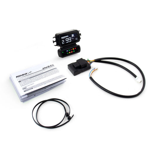 Koso D2 Speedometer/Tachometer – Black – Softail 2004–2010, Dyna 2004–2011, Sportster 2004–2013 & Road King 2004–2013