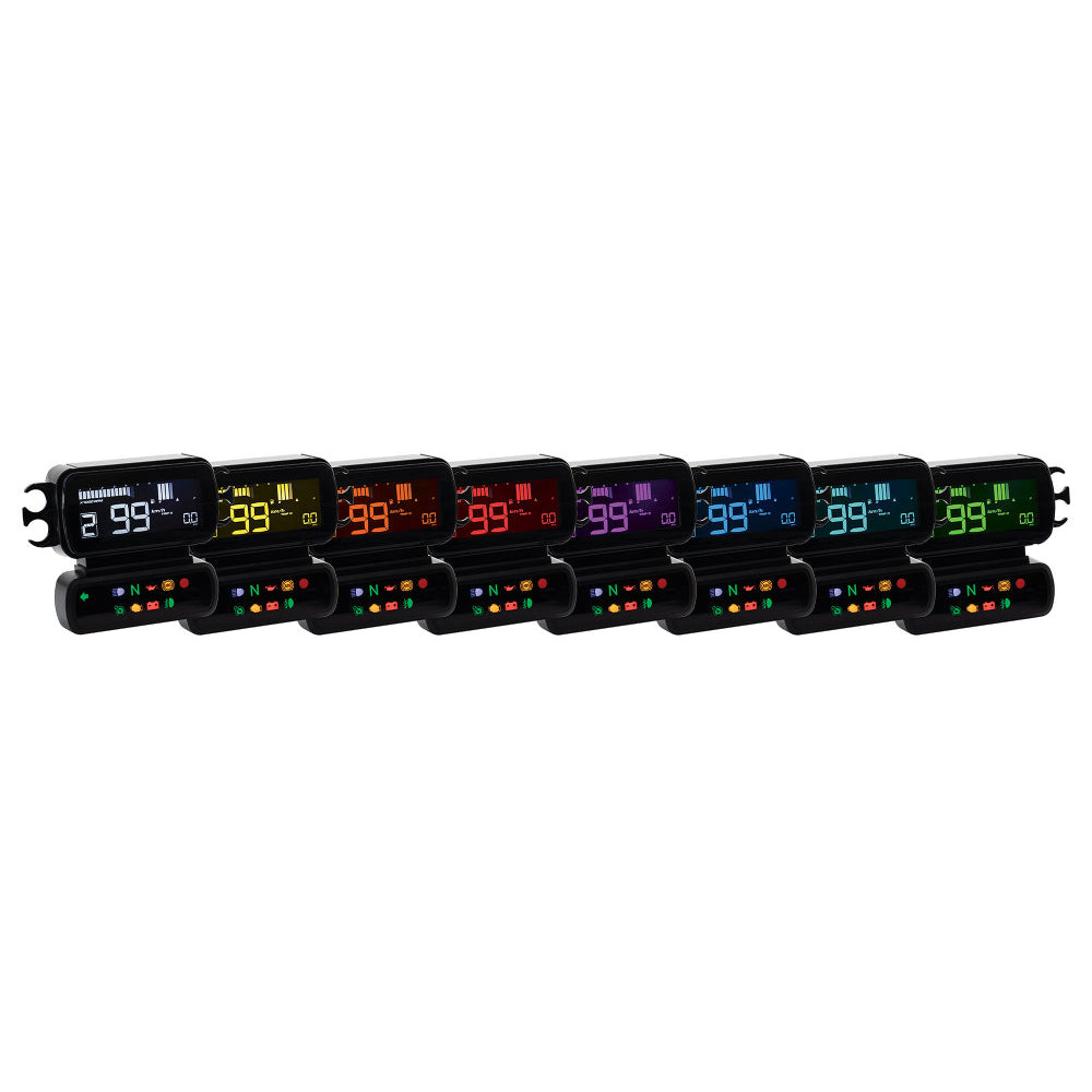 Koso D2 Speedometer/Tachometer – Black – Softail 2004–2010, Dyna 2004–2011, Sportster 2004–2013 & Road King 2004–2013
