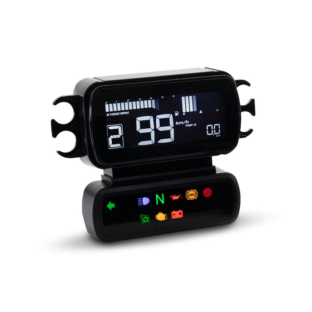 Koso D2 Speedometer/Tachometer – Black – Softail 2004–2010, Dyna 2004–2011, Sportster 2004–2013 & Road King 2004–2013