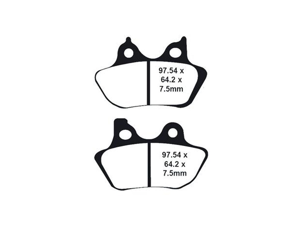 Lyndall Brakes Gold Plus Brake Pads Fits Front Rear on Sportster 2000-2003 Big Twin 2000-2007 V-Rod 2002-2005