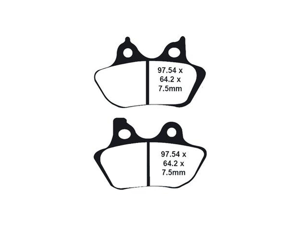 Lyndall Brakes Z-Plus Brake Pads Fits Front Rear on Sportster 2000-2003 Big Twin 2000-2007 V-Rod 2002-2005