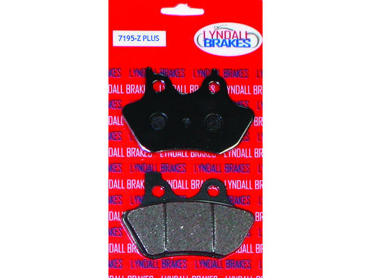 Lyndall Brakes Z-Plus Brake Pads Fits Front Rear on Sportster 2000-2003 Big Twin 2000-2007 V-Rod 2002-2005