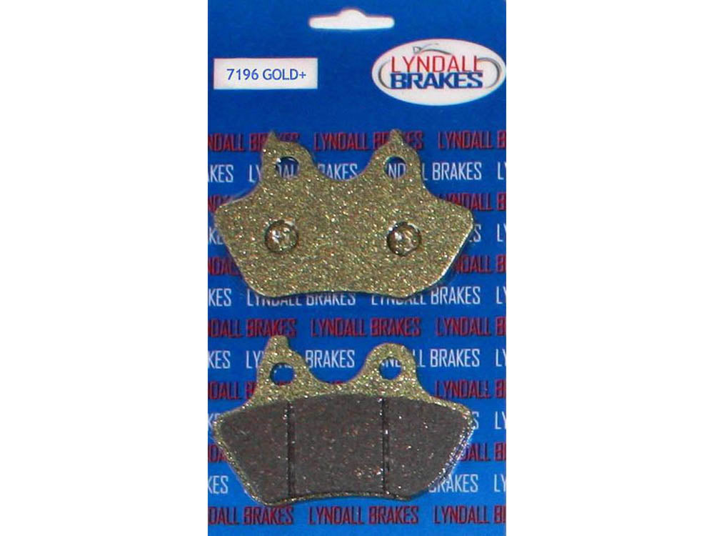 Lyndall Brakes Gold Plus Brake Pads Fits Front on Softail 2015up XR1200 2008-2012