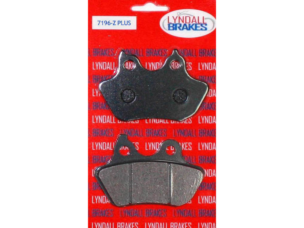 Lyndall Brakes Z-Plus Brake Pads Fits Rear on Softail 2006-2007 with 200 OEM Rear Tyre