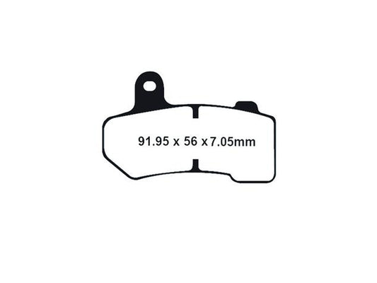 Lyndall Brakes Z-Plus Brake Pads Fits Front on Dyna 2008-2017 Softail 2008-2014