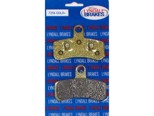 Lyndall Brakes Gold Plus Brake Pads Fits Rear on Dyna Softail 2008-2017