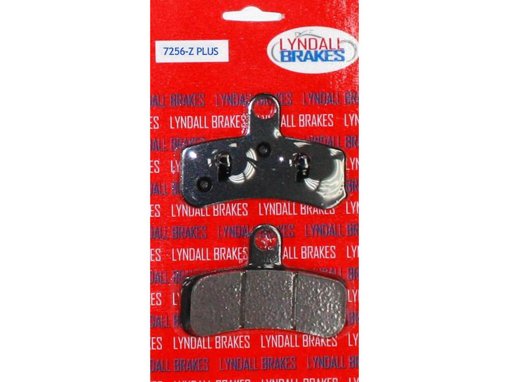 Lyndall Brakes Z-Plus Brake Pads Fits Rear on Dyna Softail 2008-2017