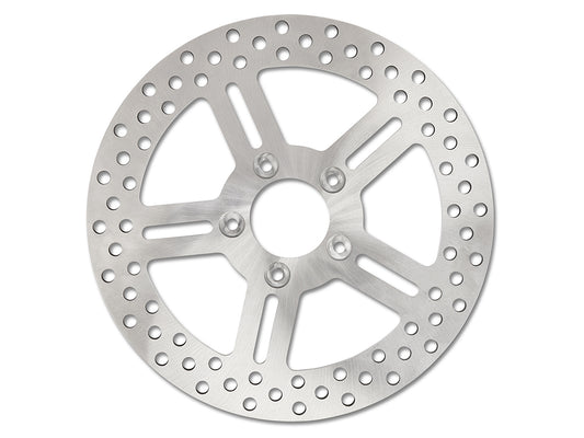 Performance Machine 11.8in Front Classic 5 Spoke Stainless Steel Disc Rotor Fits Softail 2015up Touring 2008-2023 Dyna 2006-2017 Sportster 2014-2021