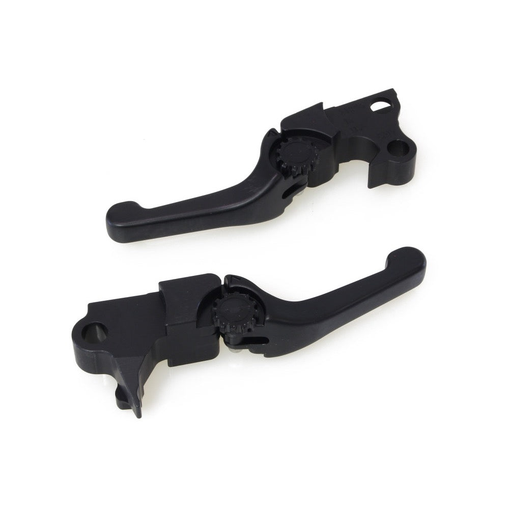 PSR Adjustable Shorty Anthem Levers – Black, Softail 1996–2014 & Dyna 1996–2017
