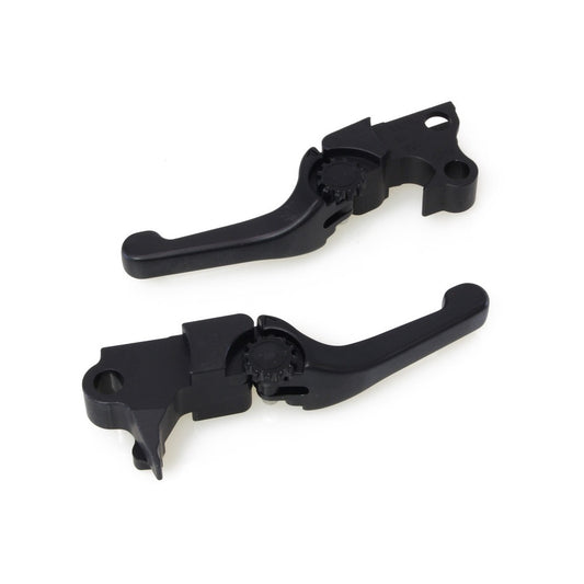PSR Adjustable Shorty Anthem Levers – Black, Softail 1996–2014 & Dyna 1996–2017