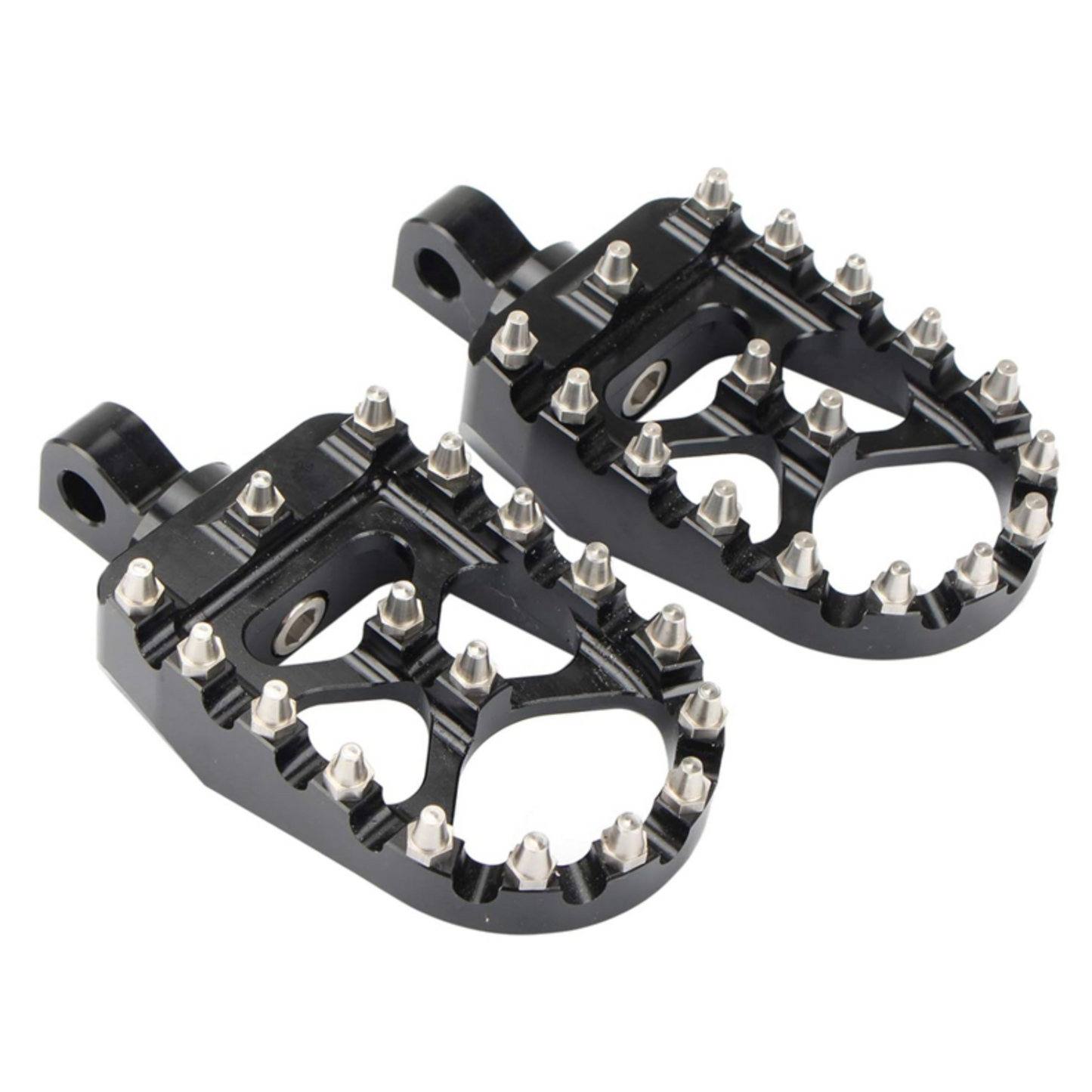 MX Foot Pegs with Offset Brackets – HD Male - Black