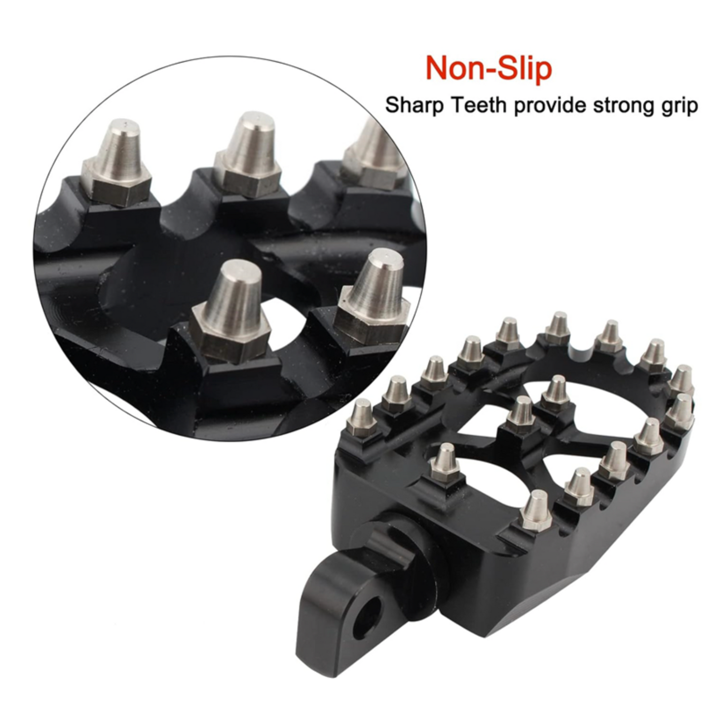 MX Foot Pegs with Offset Brackets – HD Male - Black