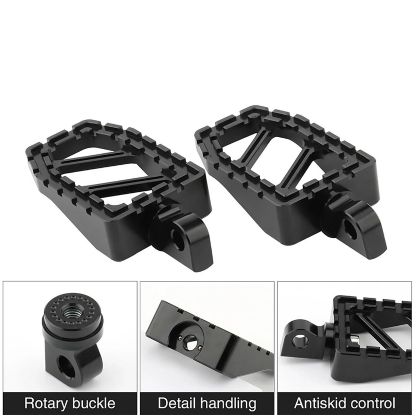 Foot Pegs Military – Black – Harley Dyna & Softail with HD Male mounts