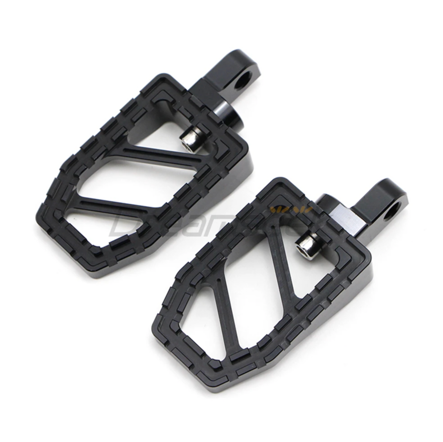 Foot Pegs Military with Offset Brackets – Black – Harley Dyna & Softail (HD Male )