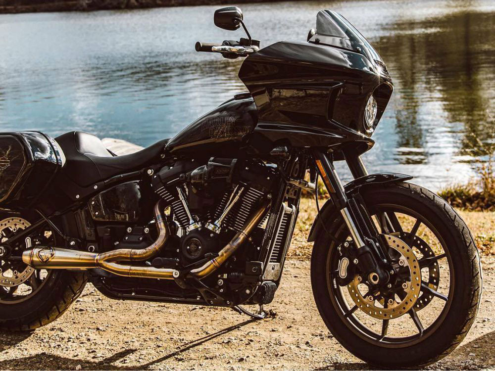 2-into-1 LaneSplitter Exhaust - Stainless Steel. Fits Softail 2018up Non-240 Rear Tyre Models. - SP Concepts Exhaust
