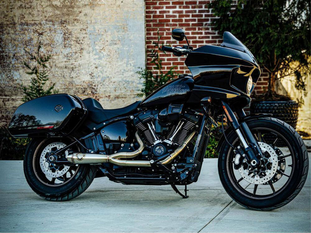 2-into-1 LaneSplitter Exhaust - Stainless Steel. Fits Softail 2018up Non-240 Rear Tyre Models. - SP Concepts Exhaust