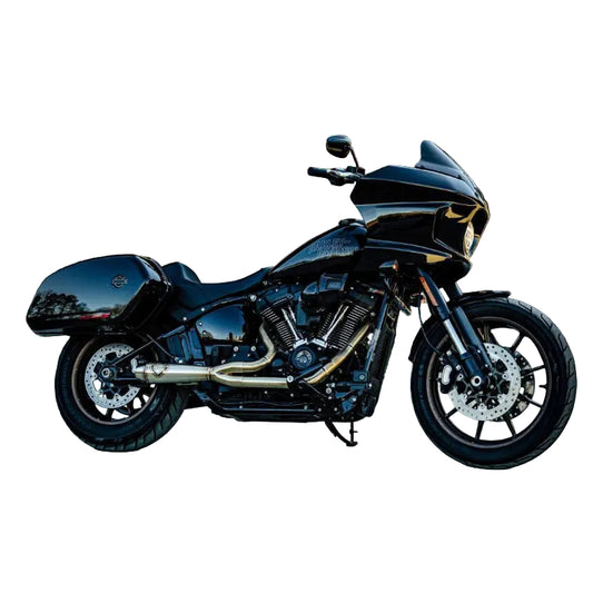 2-into-1 LaneSplitter Exhaust - Stainless Steel. Fits Softail 2018up Non-240 Rear Tyre Models. - SP Concepts Exhaust