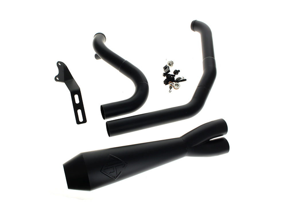 SP Concepts 2-into-1 LaneSplitter Exhaust Black Dyna 2006-2017