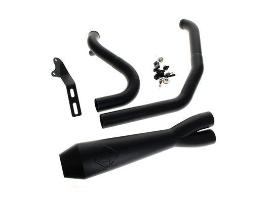 SP Concepts 2-into-1 LaneSplitter Exhaust Black Dyna 2006-2017