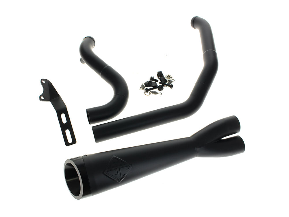 SP Concepts 2-into-1 Cutback Exhaust Black Dyna 2006-2017