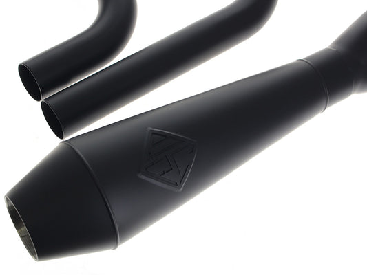SP Concepts 2-into-1 4.5in Big Bore Exhaust Black Dyna 2006-2017