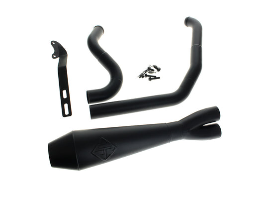 SP Concepts 2-into-1 4.5in Big Bore Exhaust Black Dyna 1999-2005