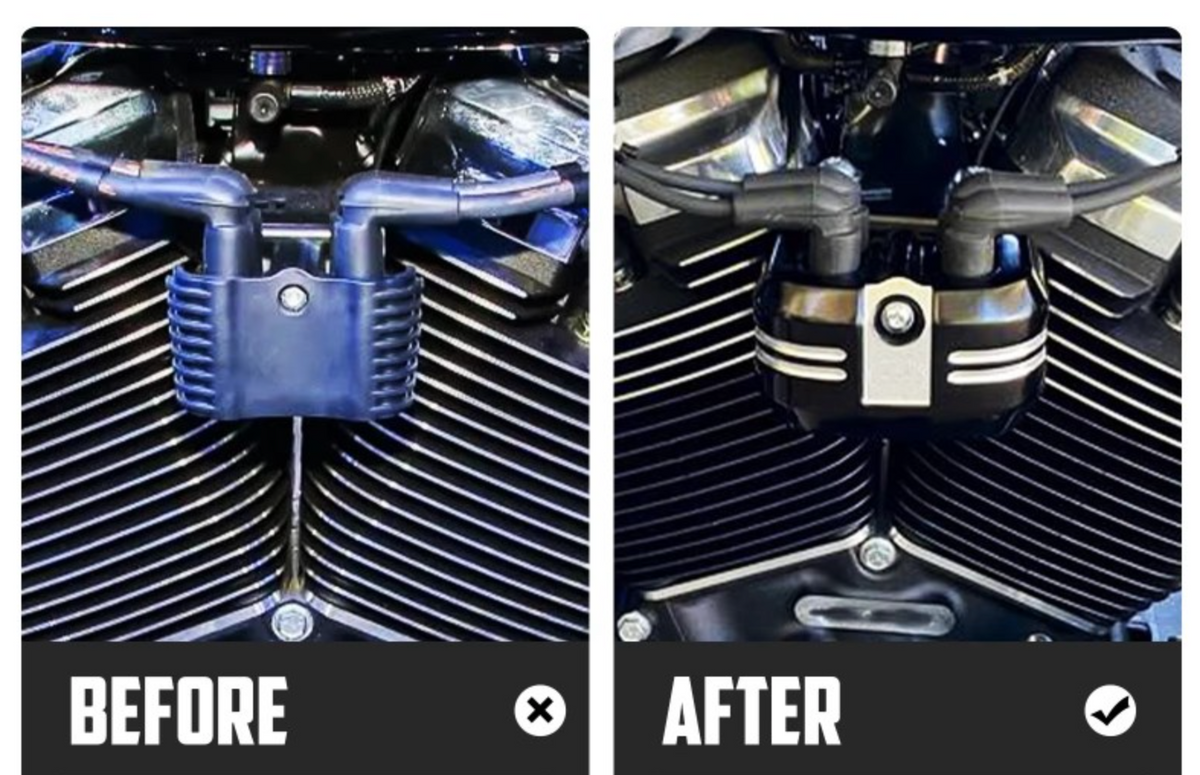 Ignition Coil Cover - Gloss Black / Anodised Black / Chrome / Contrast Cut