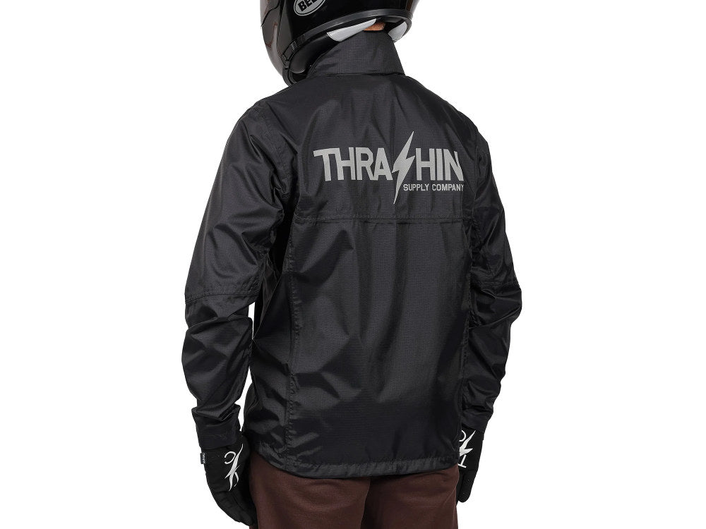 Thrashin Mission Rain Jacket V2 – All Black