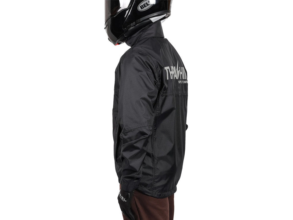 Thrashin Mission Rain Jacket V2 – All Black