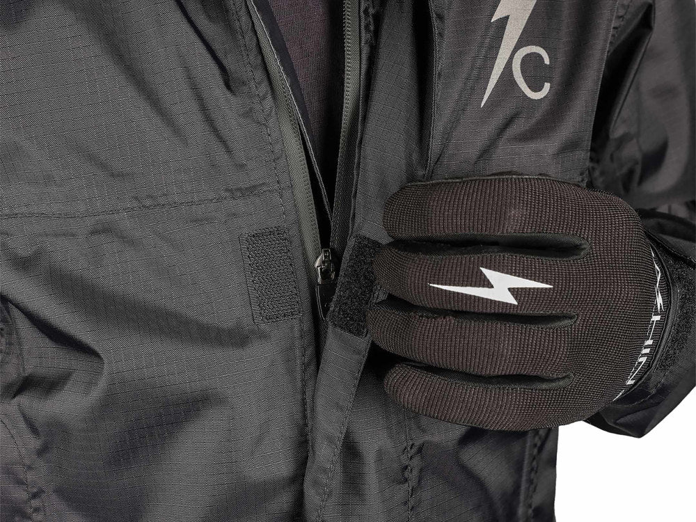 Thrashin Mission Rain Jacket V2 – All Black