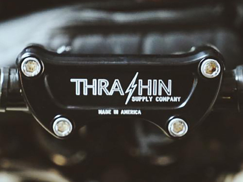 Thrashin Twice-Cut Handlebar Top Clamp – Black
