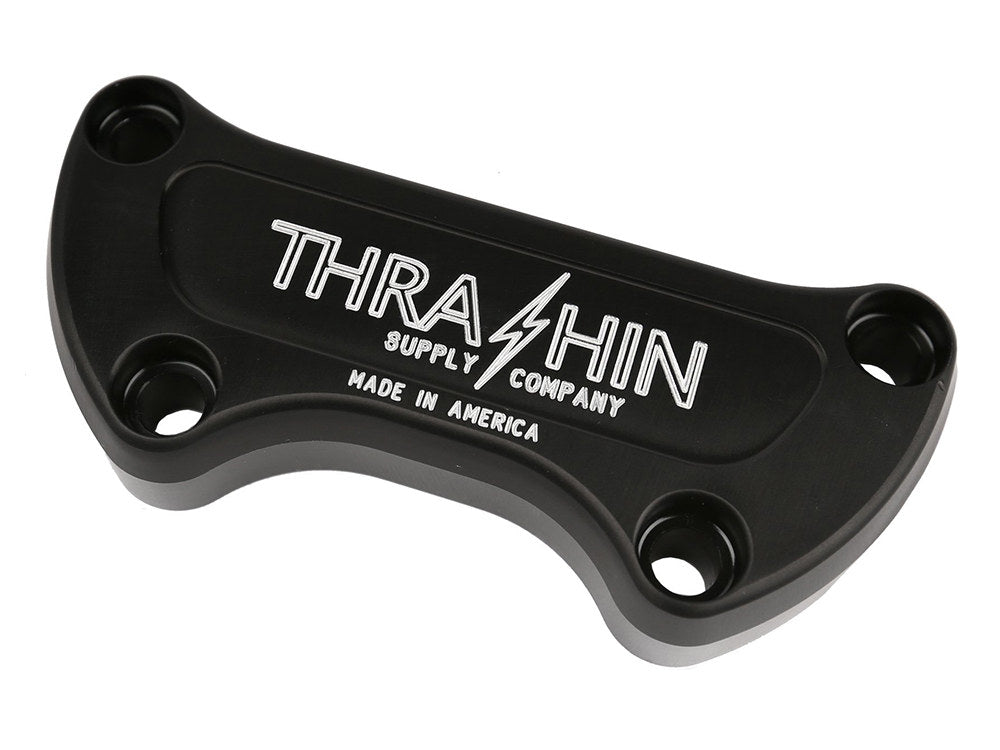 Thrashin Twice-Cut Handlebar Top Clamp – Black