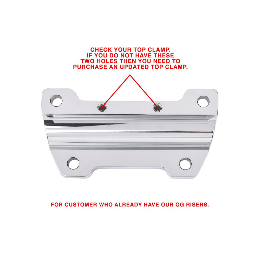 Thrashin OG Handlebar Top Clamp Chrome detail