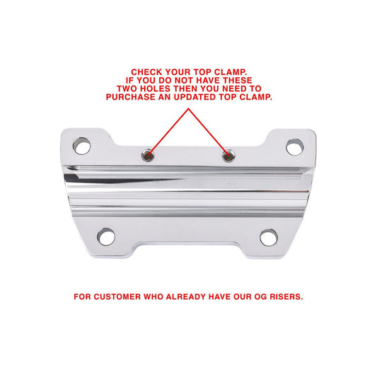 Thrashin OG Handlebar Top Clamp Chrome detail
