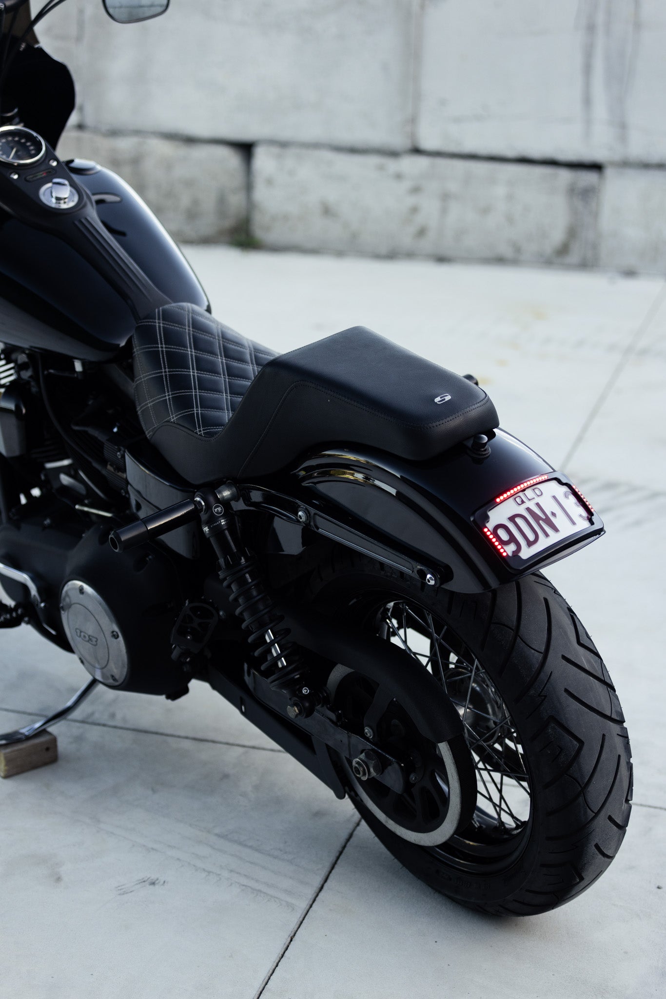SOLD: Harley-Davidson Club Style Black Dyna Cammed