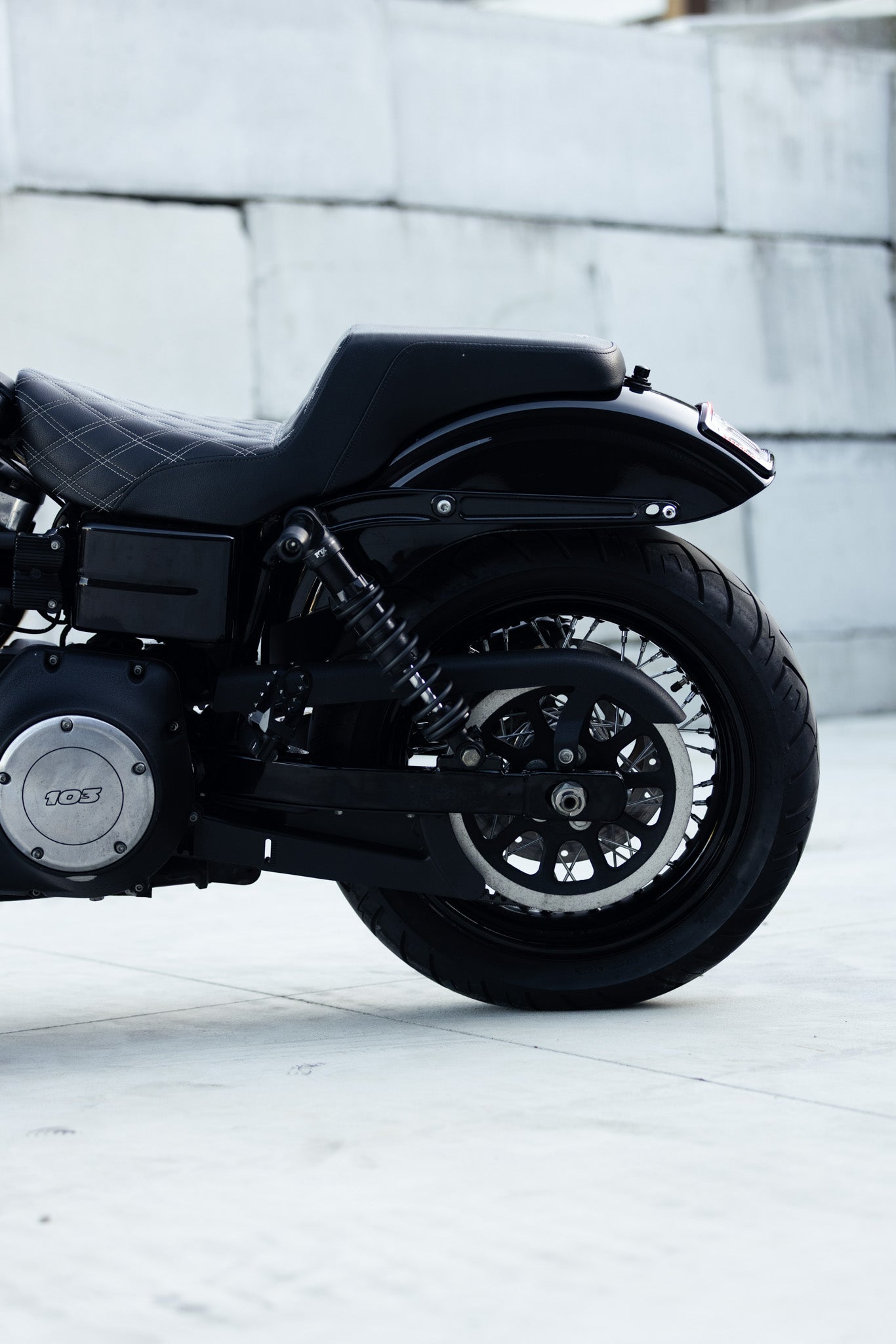 SOLD: Harley-Davidson Club Style Black Dyna Cammed