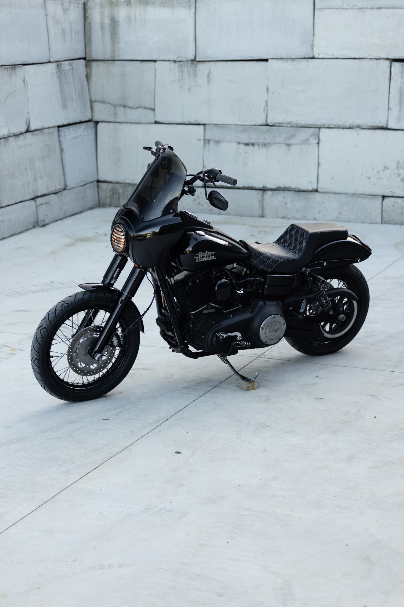 SOLD: Harley-Davidson Club Style Black Dyna Cammed
