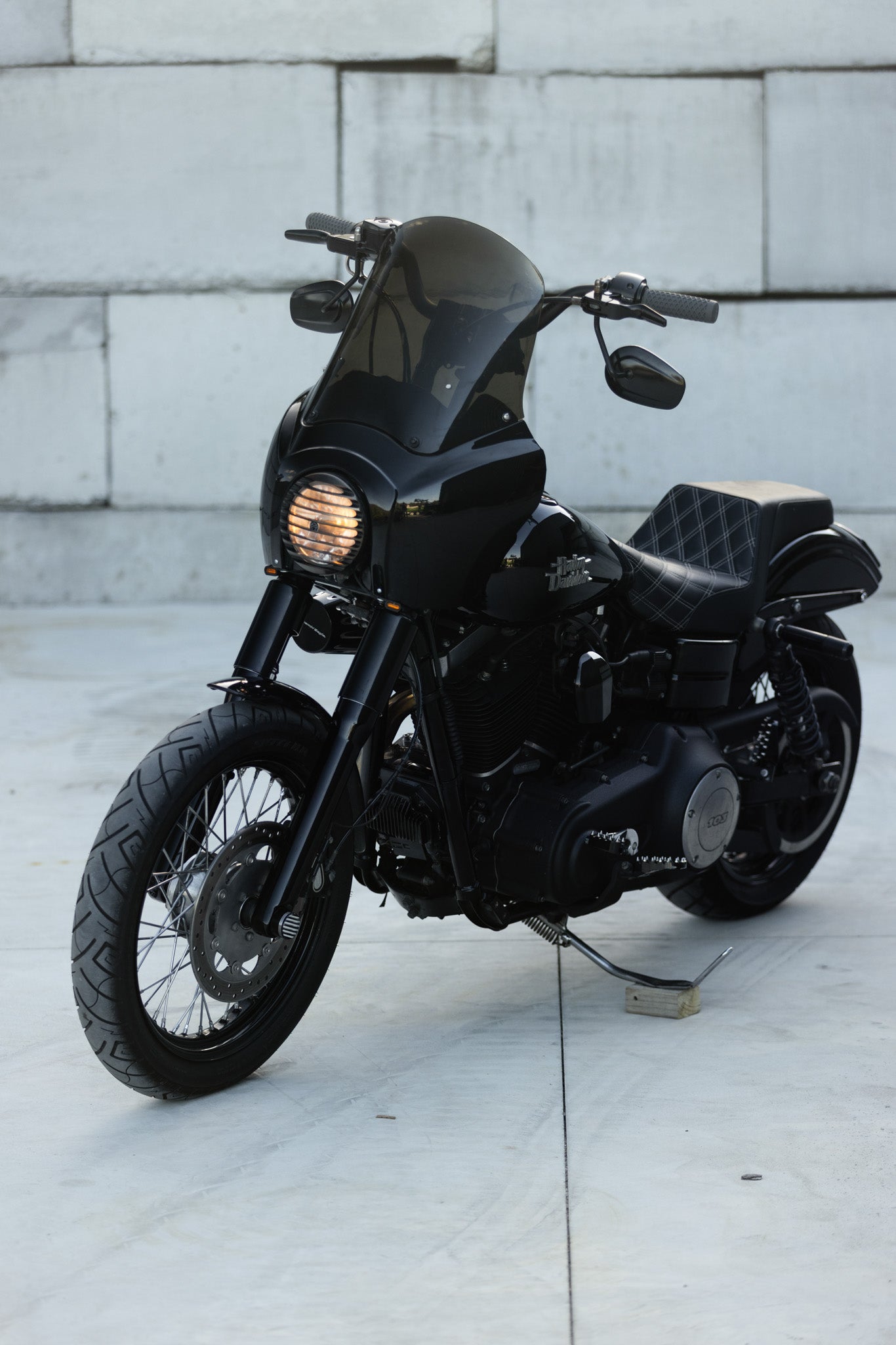 SOLD: Harley-Davidson Club Style Black Dyna Cammed