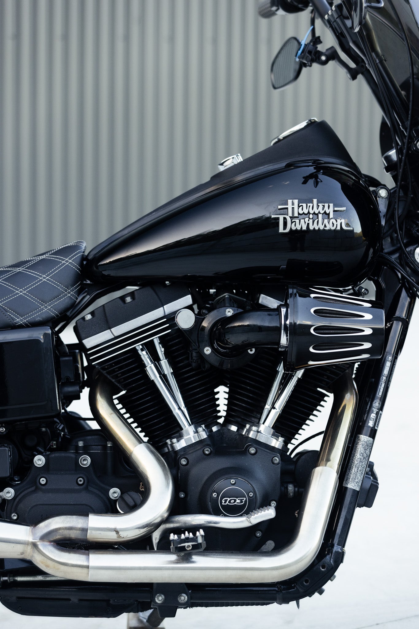 SOLD: Harley-Davidson Club Style Black Dyna Cammed