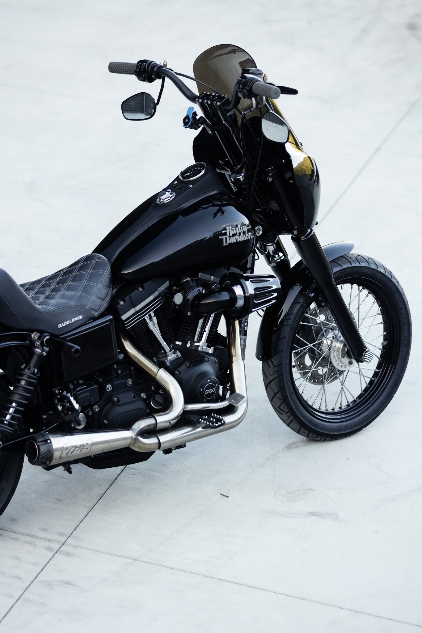 SOLD: Harley-Davidson Club Style Black Dyna Cammed