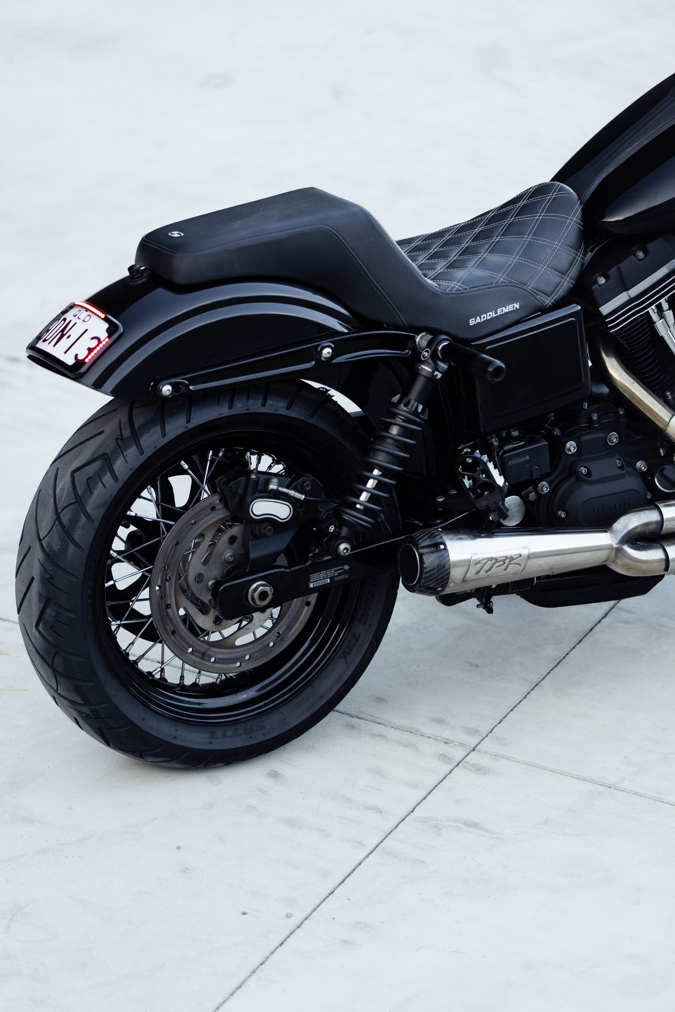 SOLD: Harley-Davidson Club Style Black Dyna Cammed