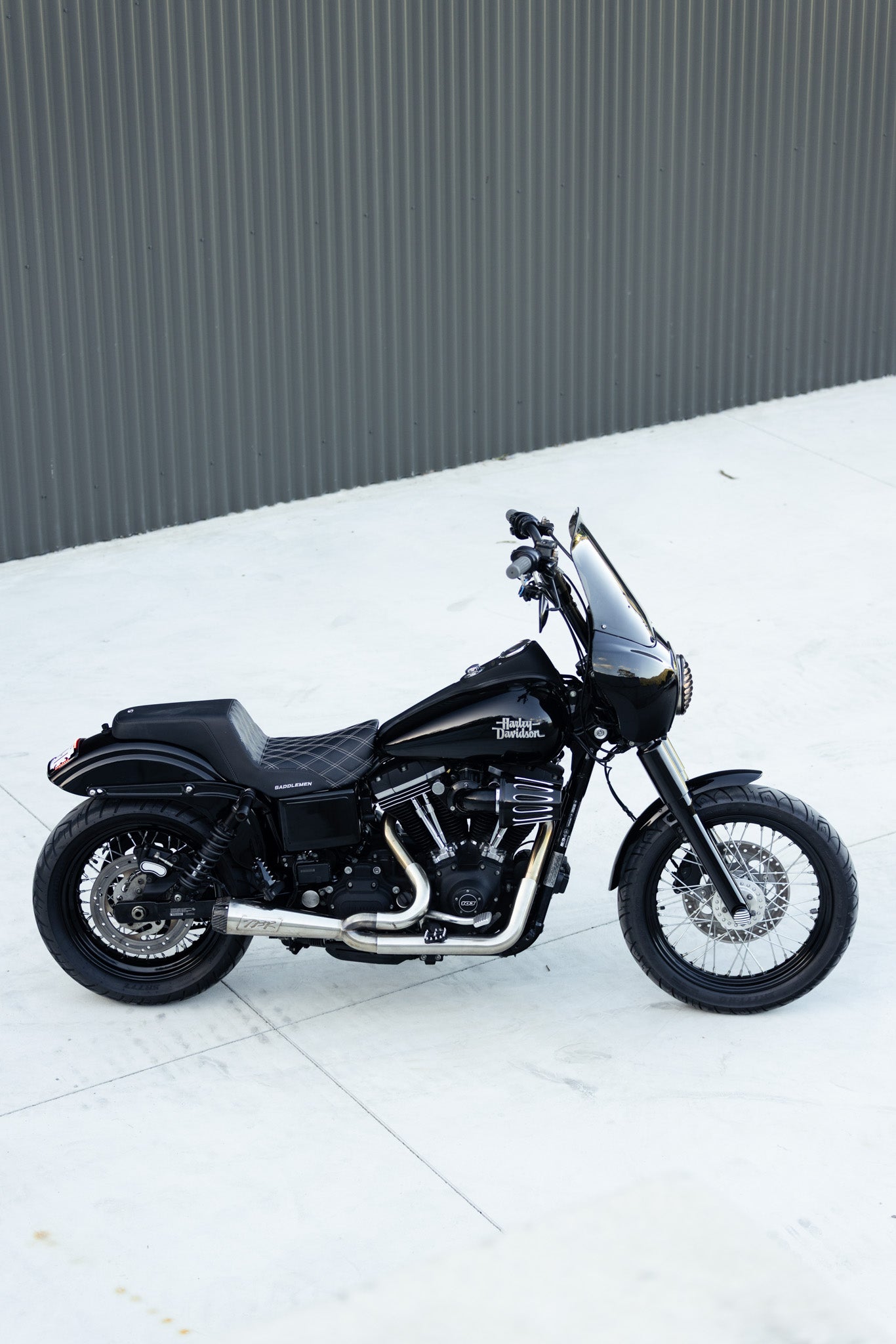SOLD: Harley-Davidson Club Style Black Dyna Cammed