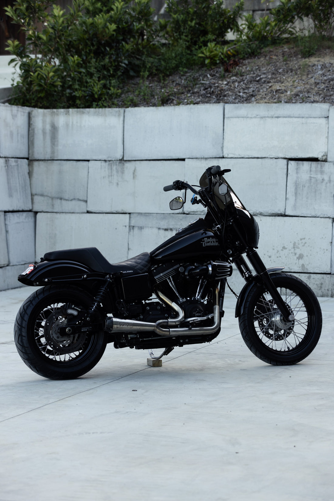 SOLD: Harley-Davidson Club Style Black Dyna Cammed