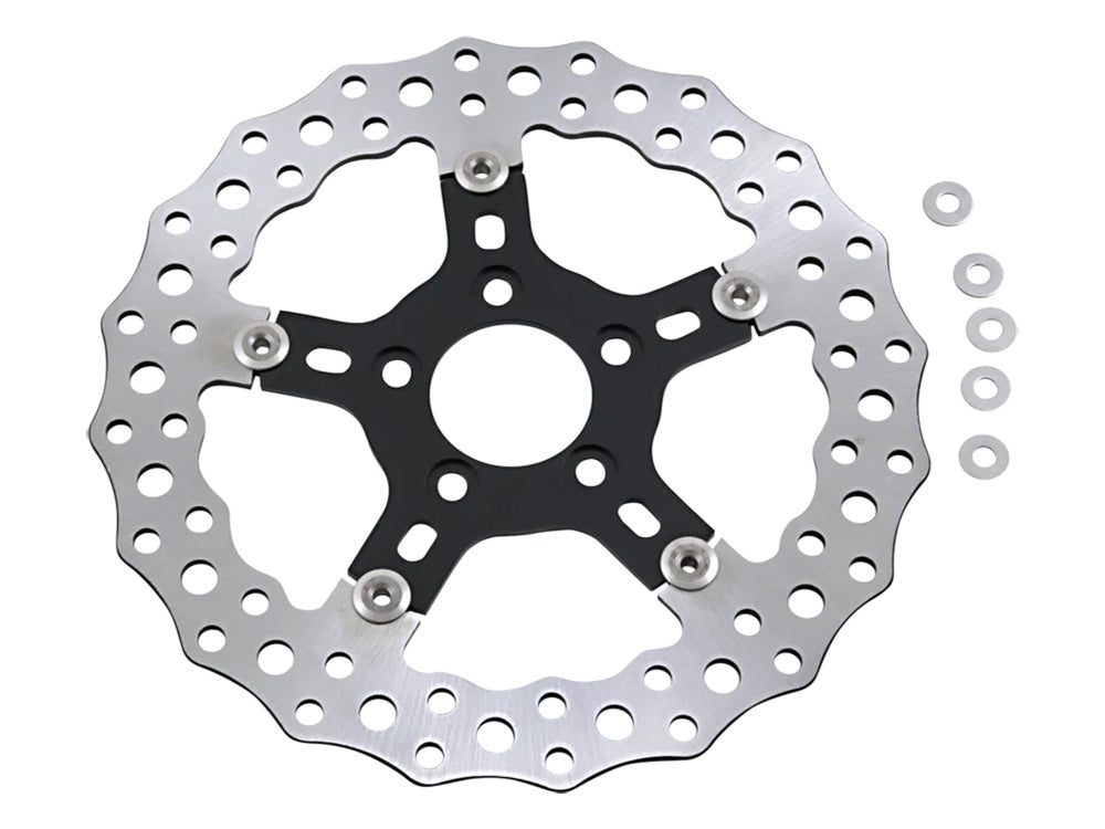 Arlen Ness 11.8in Front Jagged Disc Rotor Fits Dyna 2006-2017 Softail 2015up Sportster 2014-2021 Some Touring 2008up