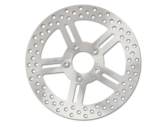Performance Machine 11.5in Front Classic 5 Spoke Stainless Steel Disc Rotor Fits Most Big Twin 2000-2014 Sportster 2000-2013