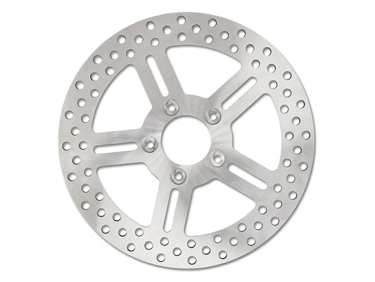 Performance Machine 11.5in Rear Classic 5 Spoke Stainless Steel Disc Rotor Fits Big Twin 2000up Sportster 2000-2010