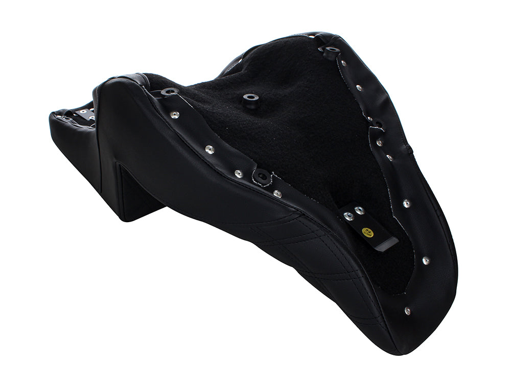 Step-Up LS Dual Seat with Black Double Diamond Lattice Stitch. Fits Sport Glide / Low Rider 2018up / Low Rider S 2020up / Low Rider ST 2022up