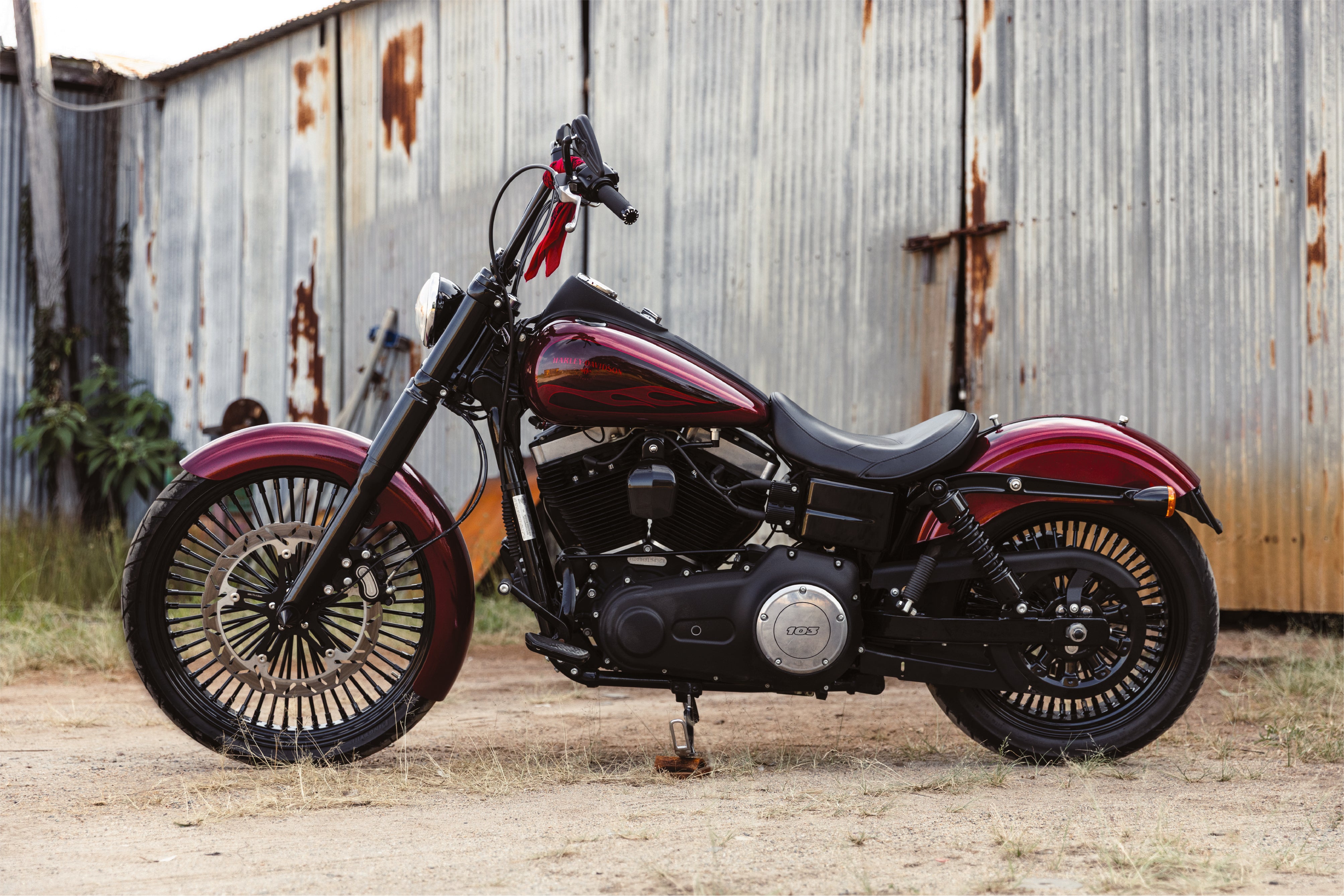 SOLD: Harley-Davidson Red Signature Dyna