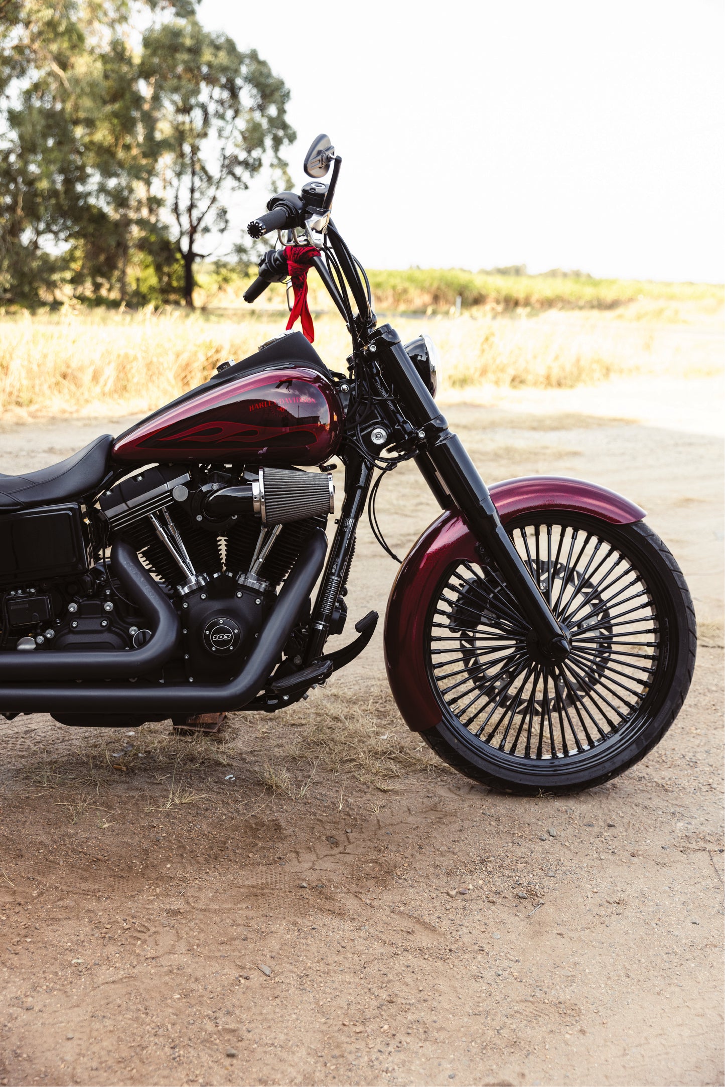SOLD: Harley-Davidson Red Signature Dyna